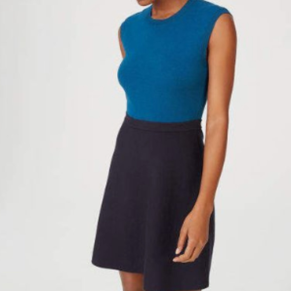 Club Monaco Mini Sweater-Dress Blue Size S - Picture 1 of 4